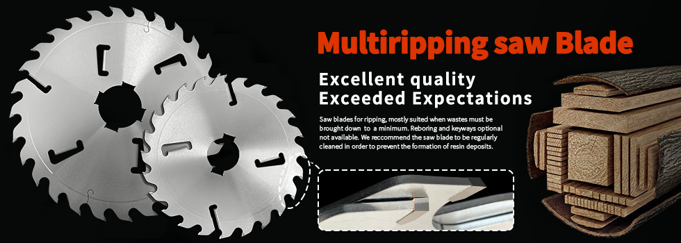 High-grade solid wood multi-ripping saw blades for